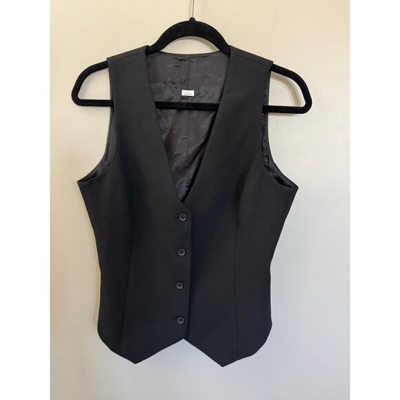 NWOT ARITZIA Babaton Deniro Vest in Black SZ 8 - Picture 7 of 8